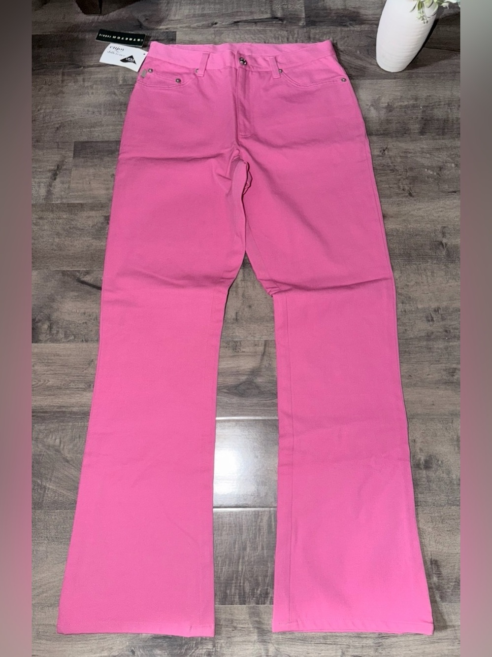 Vintage Lauren Ralph Lauren Barbie Pink Straight-Leg Jeans